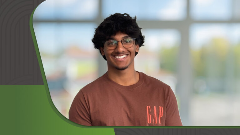 The Partners of Welch LLP present Vihanga Wickramachchi with a Scholarship Award of $2,500.